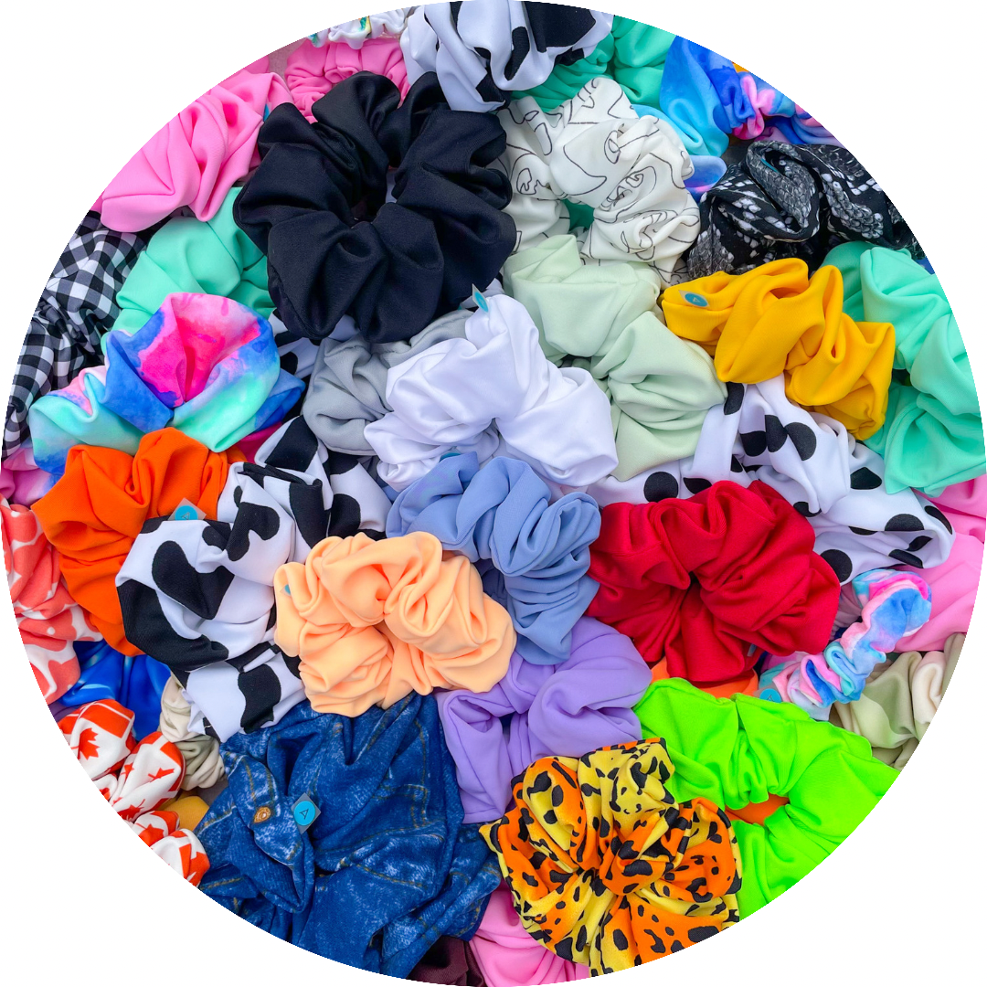 Onyx Slim Swim Scrunchie, Ama Thea The Label